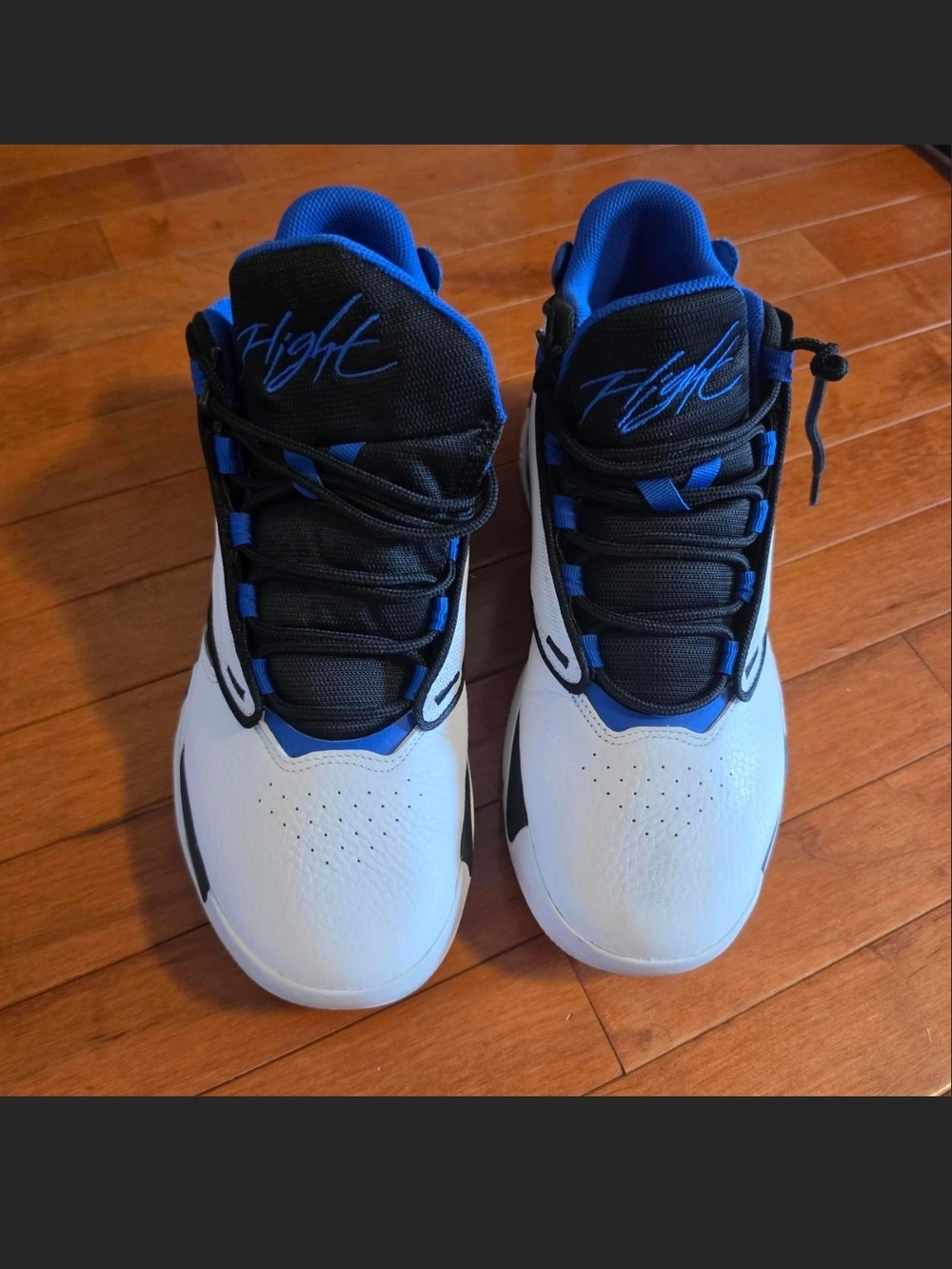 Jordan Men's Flight Athletic Shoes White Black Blue